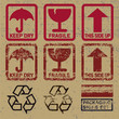 Packging signs set 01