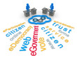 Rendered Concept of a eGovernment Word Cloud.