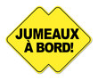 Autocollant Jumeaux à bord !