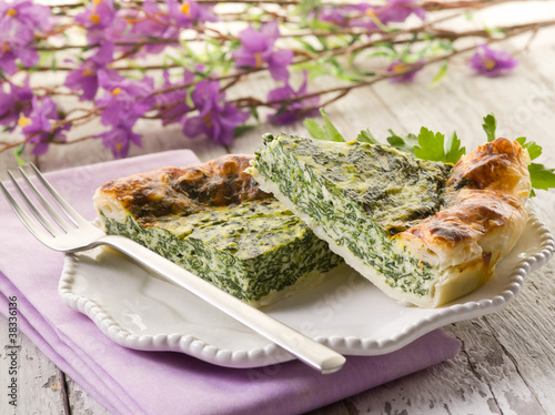 Photo: cake with ricota and spinach cake with ricota and spinach