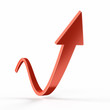 Rising arrow