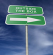 Street Road Sign Outside The Box