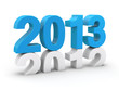 New year 2013 3d render