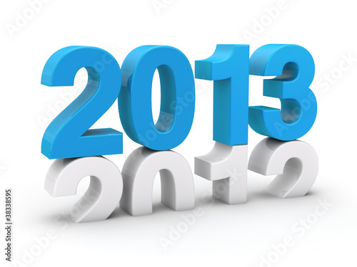 Illustration: New year 2013 3d render New year 2013 3d render