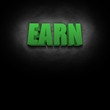 3D Text Concept Earn