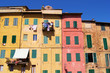 Colorful medieval houses of Siena, Italy Colorful medieval houses of Siena, Italy