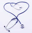 A stethoscope in the shape of a heart