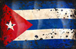 Cuban grunge flag