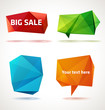 Vector trendy crystal shapes.