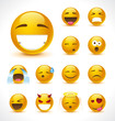 Set of beautiful vector smiles.