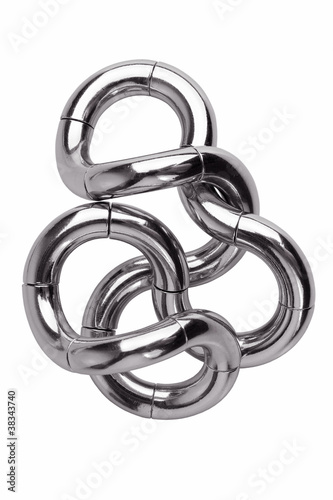 Photo: Puzzle made of stainless steel Puzzle made of stainless steel