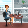 Young woman at the office