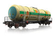 Chemical railroad tank car Chemical railroad tank car