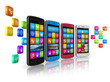 Mobile communications and social networking concept