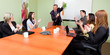 Photo: The great motivator dangling carrots to motivated staff The great motivator dangling carrots to motivated staff