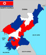 north korea map