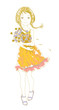 Photo en ligne au meilleur prix Pretty girl with a bouquet of wild flowers