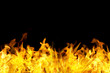 Photo: seamless fire flames border seamless fire flames border