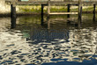 Closeup pier and water Closeup pier and water