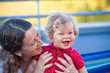 Foto: happy baby and her mother happy baby and her mother