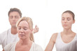 Group of people meditating