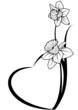 Valentine floral banner