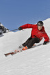 skieur en haute montagne