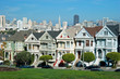 Alamo Square in San Francisco with Victorian houses
