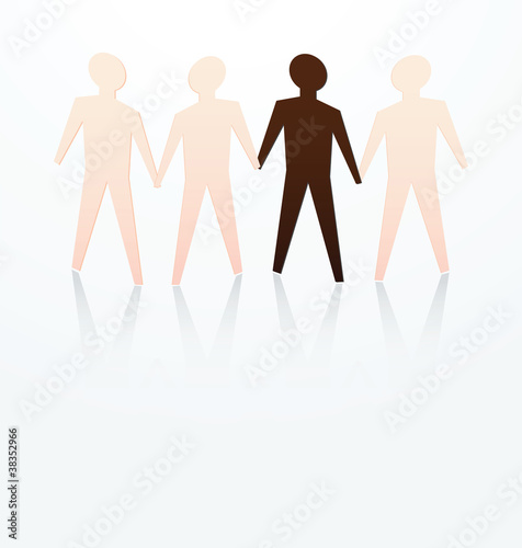 Vector: racism concept racism concept