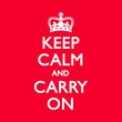 KEEP CALM & CARRY ON Duck Egg