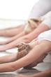 Group of people stretching