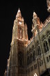 Viennas town hall at night, Austria Viennas town hall at night, Austria