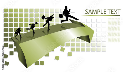 Vektor: businessman working businessman working