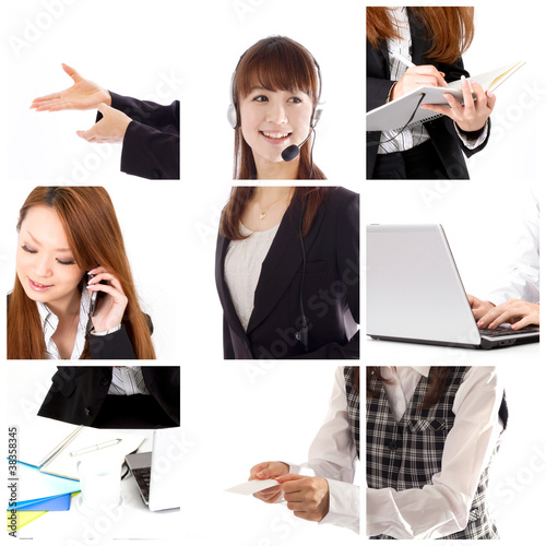 Photo: Beautiful business woman collage Beautiful business woman collage
