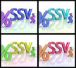 SSV Sommerschlussverkauf 3D Schriftzug SSV Sommerschlussverkauf 3D Schriftzug