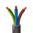 3d illustration of electrical cable wires