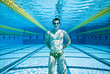Swimmer in Pool UnderWater