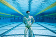Swimmer in Pool UnderWater