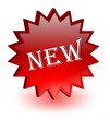 The button with an inscription the new