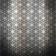 Silver metal plate with classic