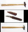 Two old hammers and one old knife