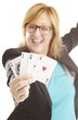 woman playing poker woman playing poker