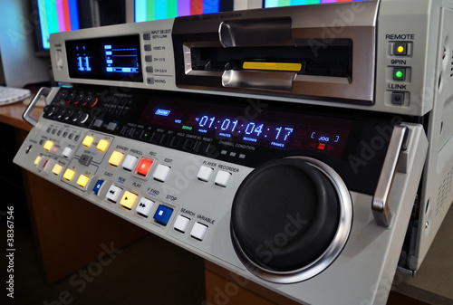 Photo: professional video recorder in production studio professional video recorder in production studio