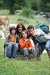 Foto: Family on a hiking trip Family on a hiking trip