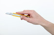 hand holding a cutter hand holding a cutter