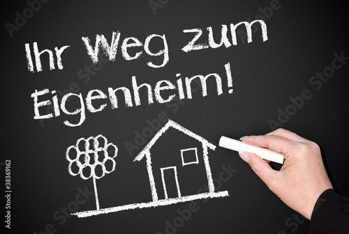 Illustration: Ihr Weg zum Eigenheim ! Ihr Weg zum Eigenheim !