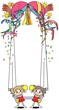 Two-pole banner of the sale-Length