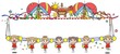Two-pole banner of the sale-Wide