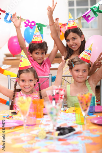 Photo: Children at a birthday party Children at a birthday party