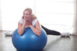 Woman working out at the gym